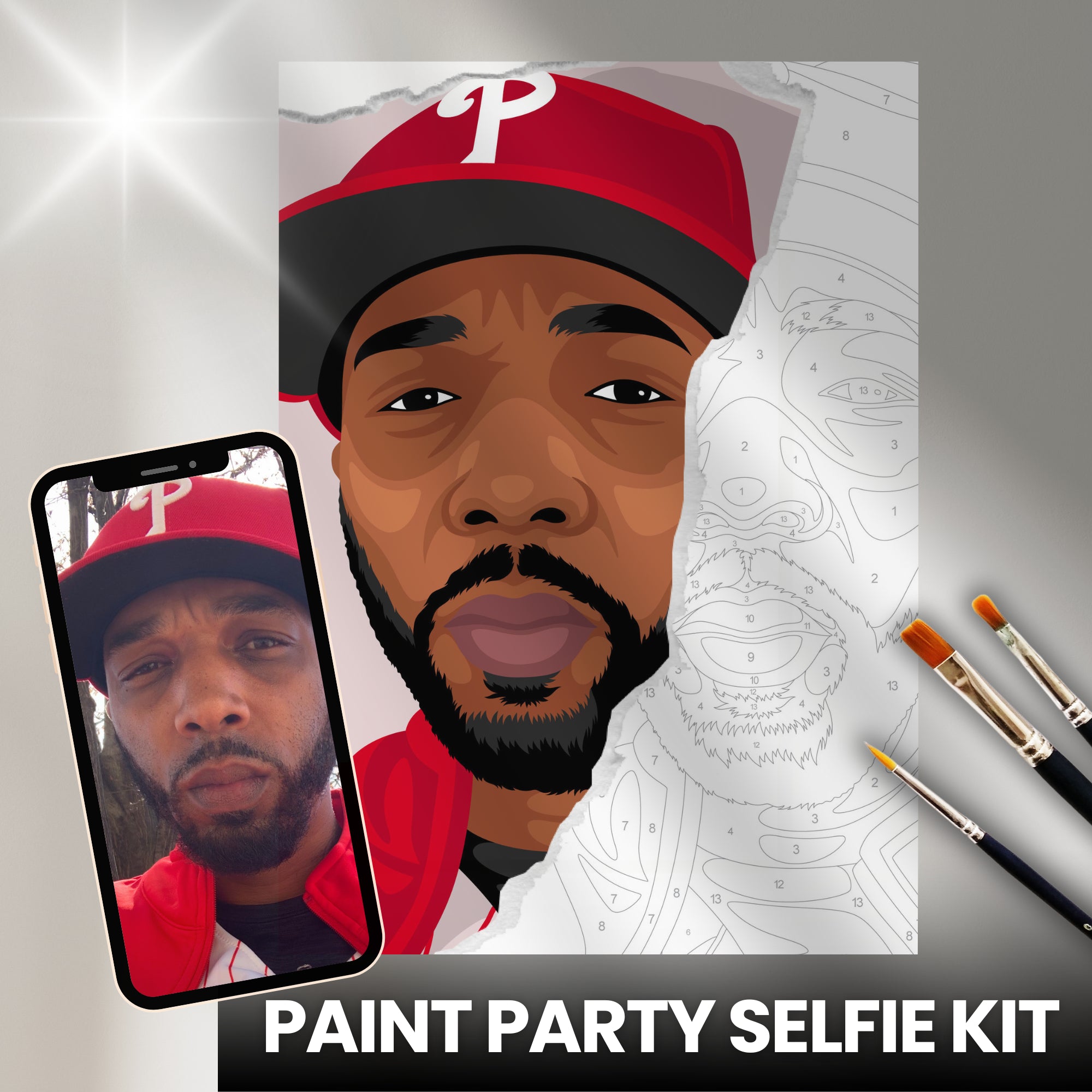DIY Paint Party Selfie Kit