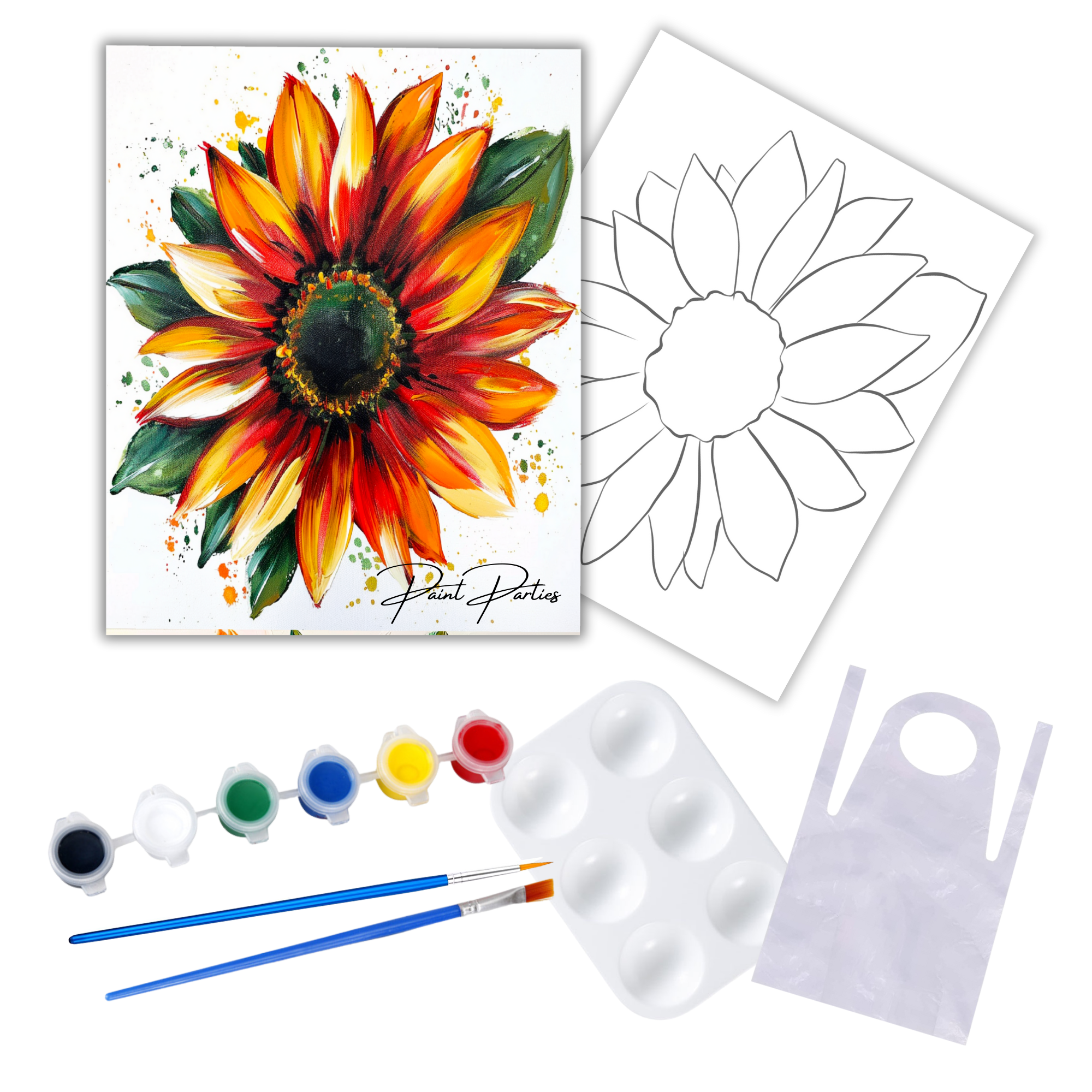 DIY Paint Party Kit Instant Download, Includes Tracer