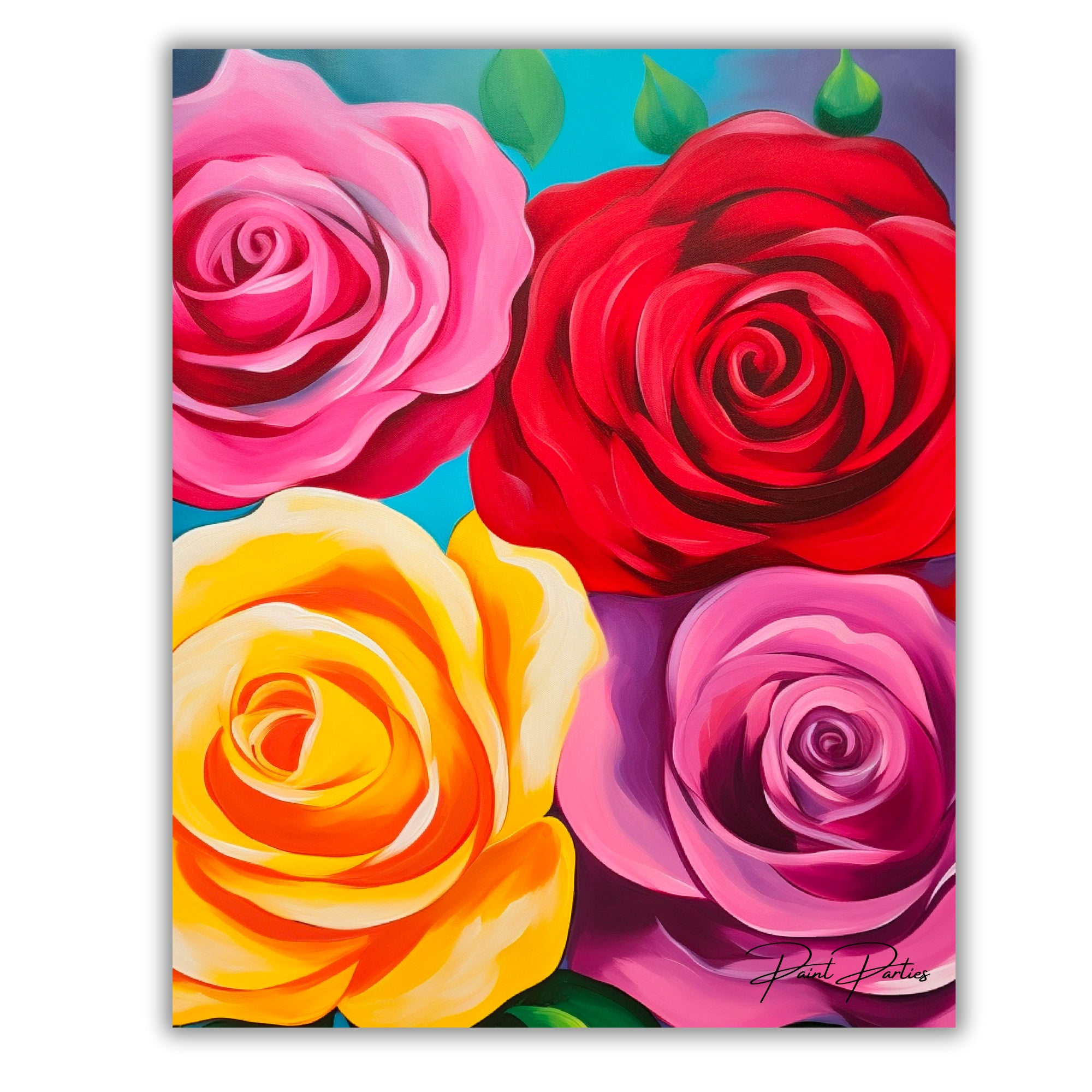 Box Of Roses DIY Painting Kit