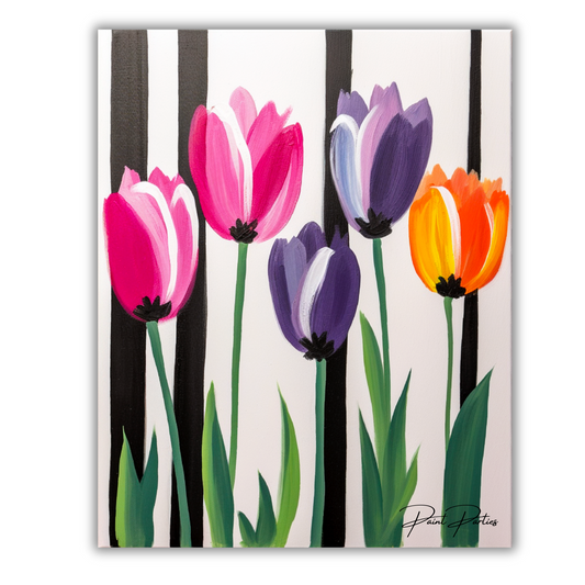 Colorful Tulips DIY Painting Kit