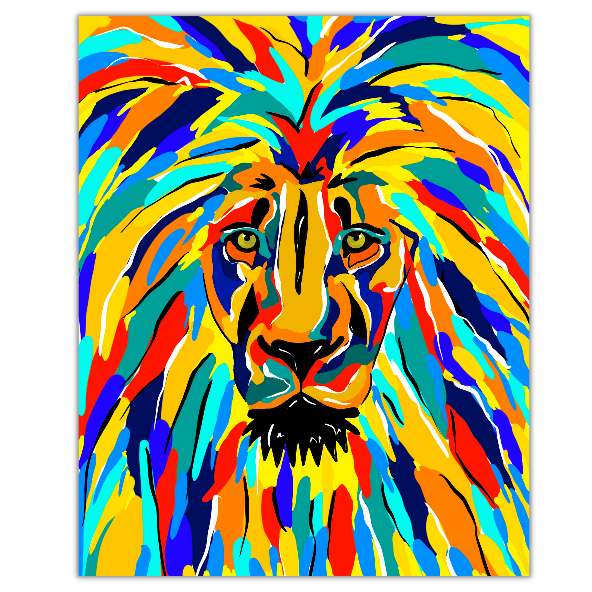 PAINT PARTY TO GO KIT - LION THEME — Art by AmW
