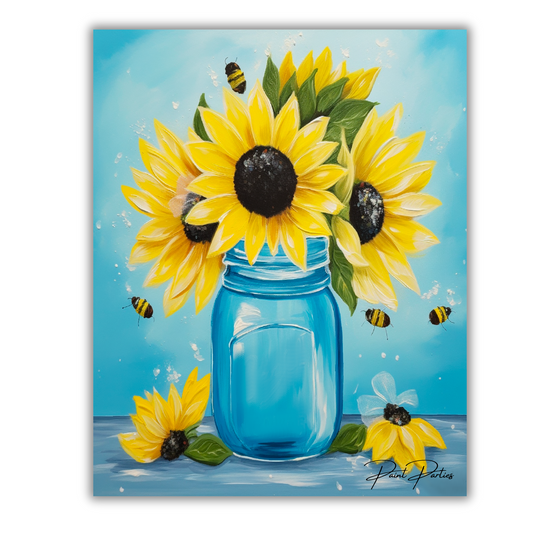 Sunflower Jar DIY Painting Kit